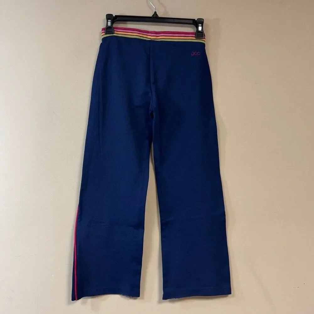 Gap Rainbow Tracksuit Set Girls 8 Navy Blue Winter Warm Cozy Jacket Pants Outfit